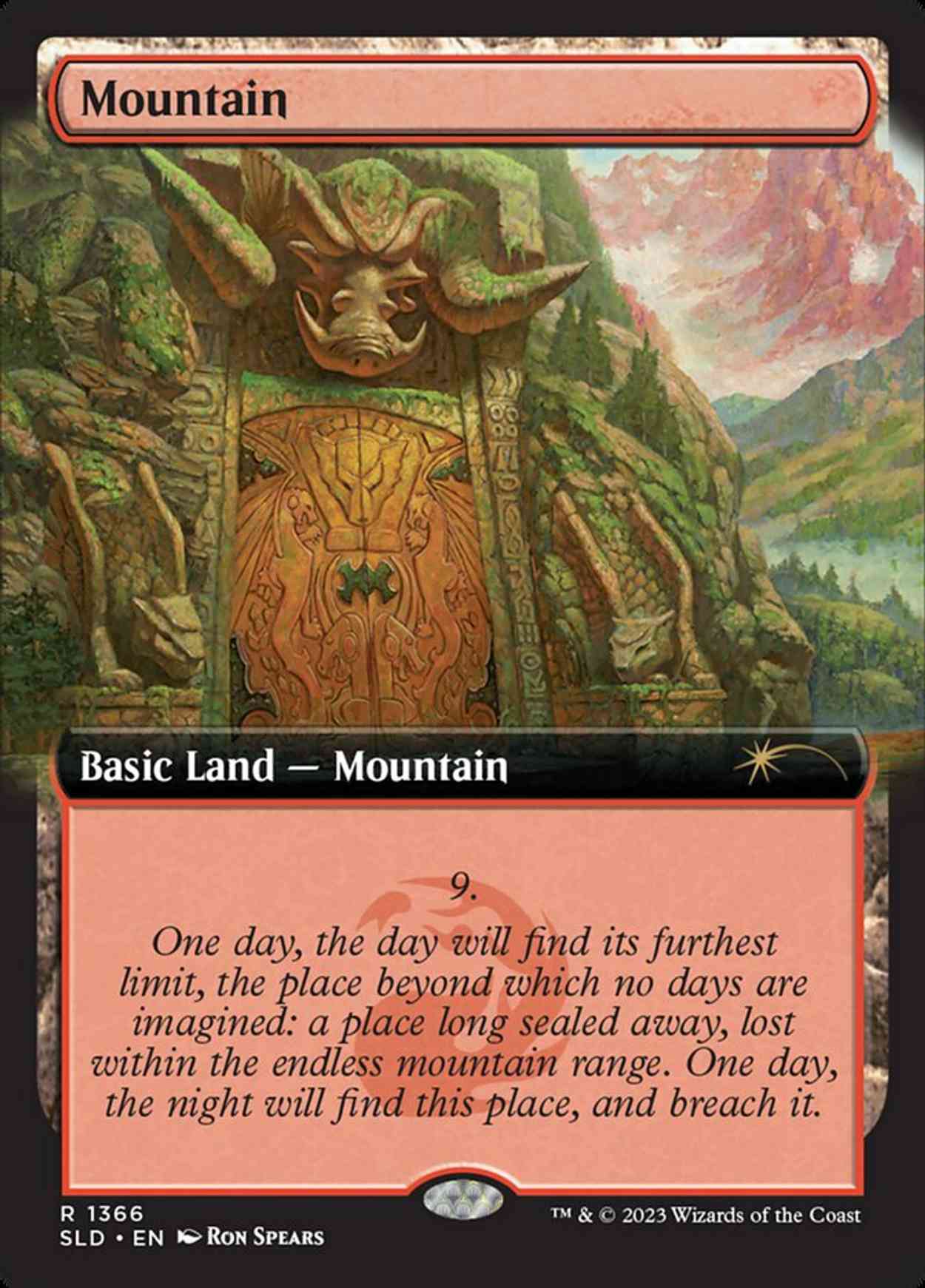 Mountain (1366) magic card front