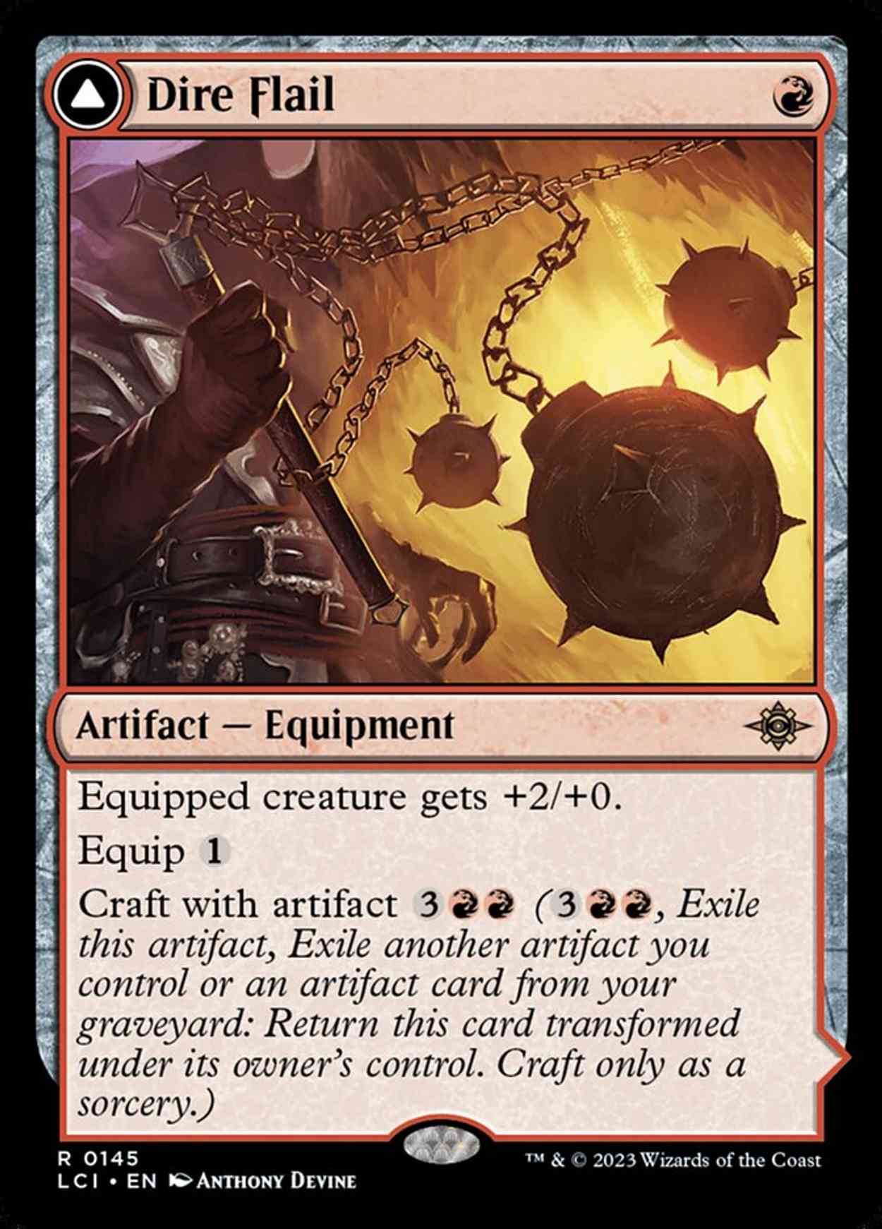 Dire Flail magic card front