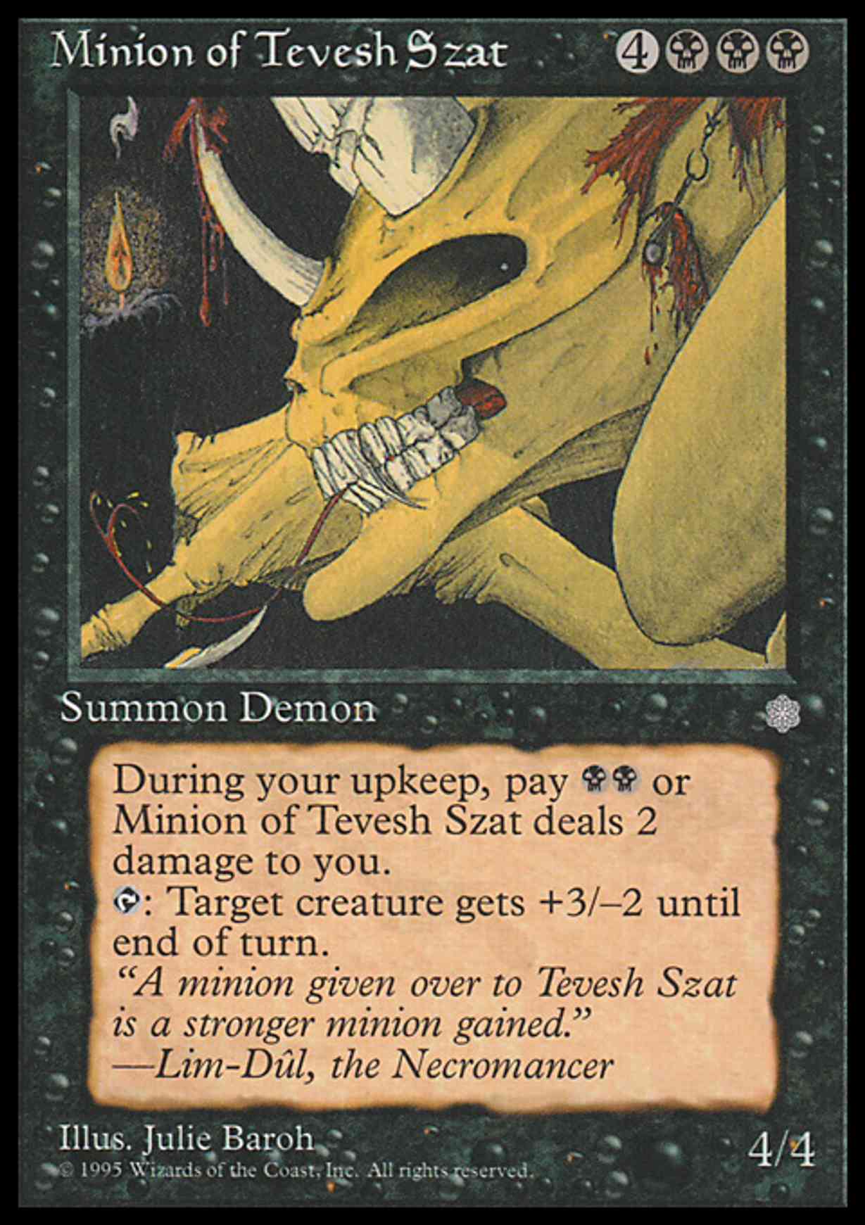 Minion of Tevesh Szat magic card front