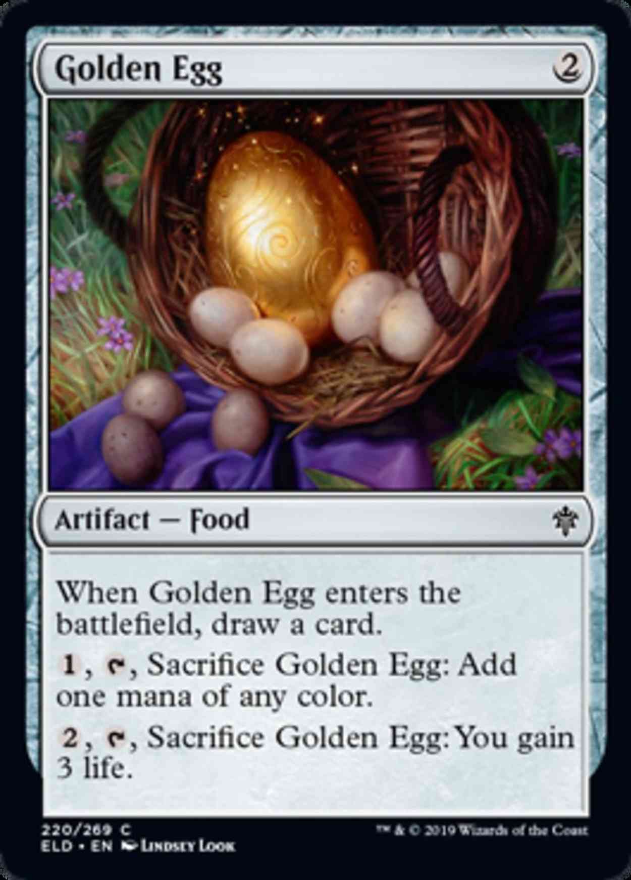 Golden Egg magic card front