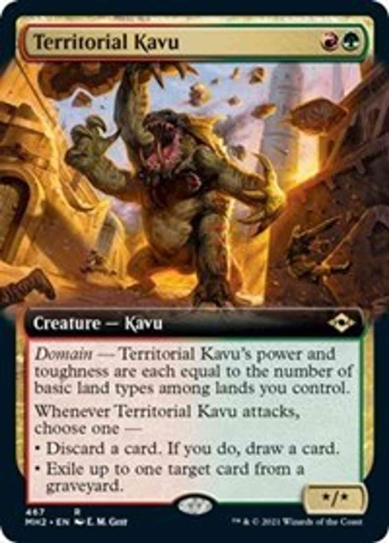 Territorial Kavu (Extended Art) magic card front
