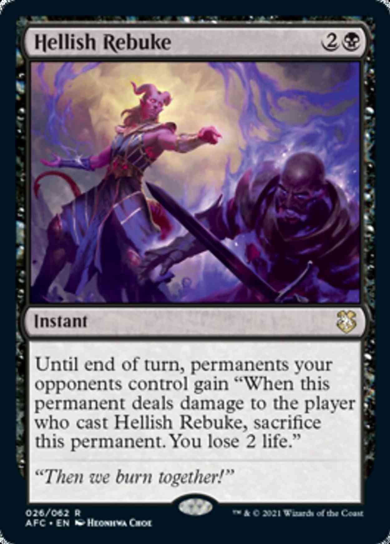 Hellish Rebuke magic card front