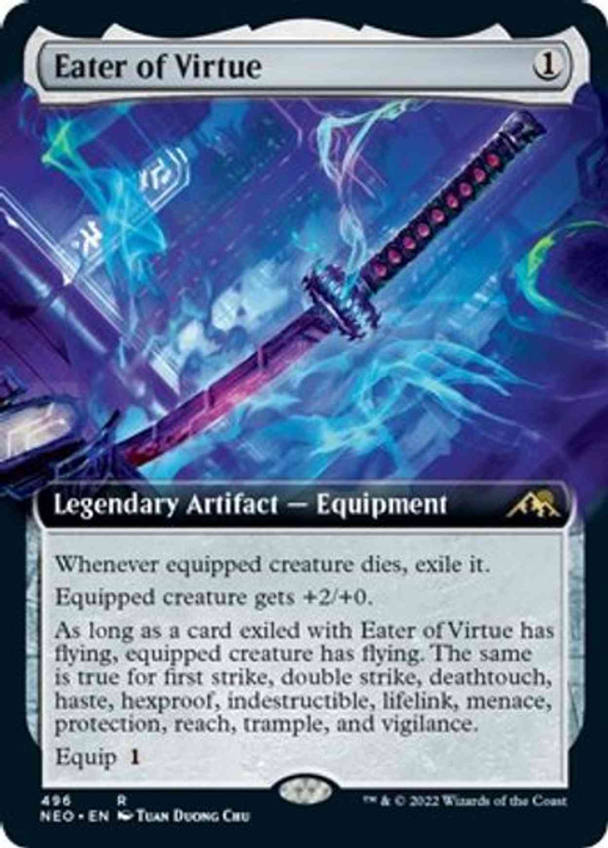 Eater of Virtue (Extended Art) magic card front
