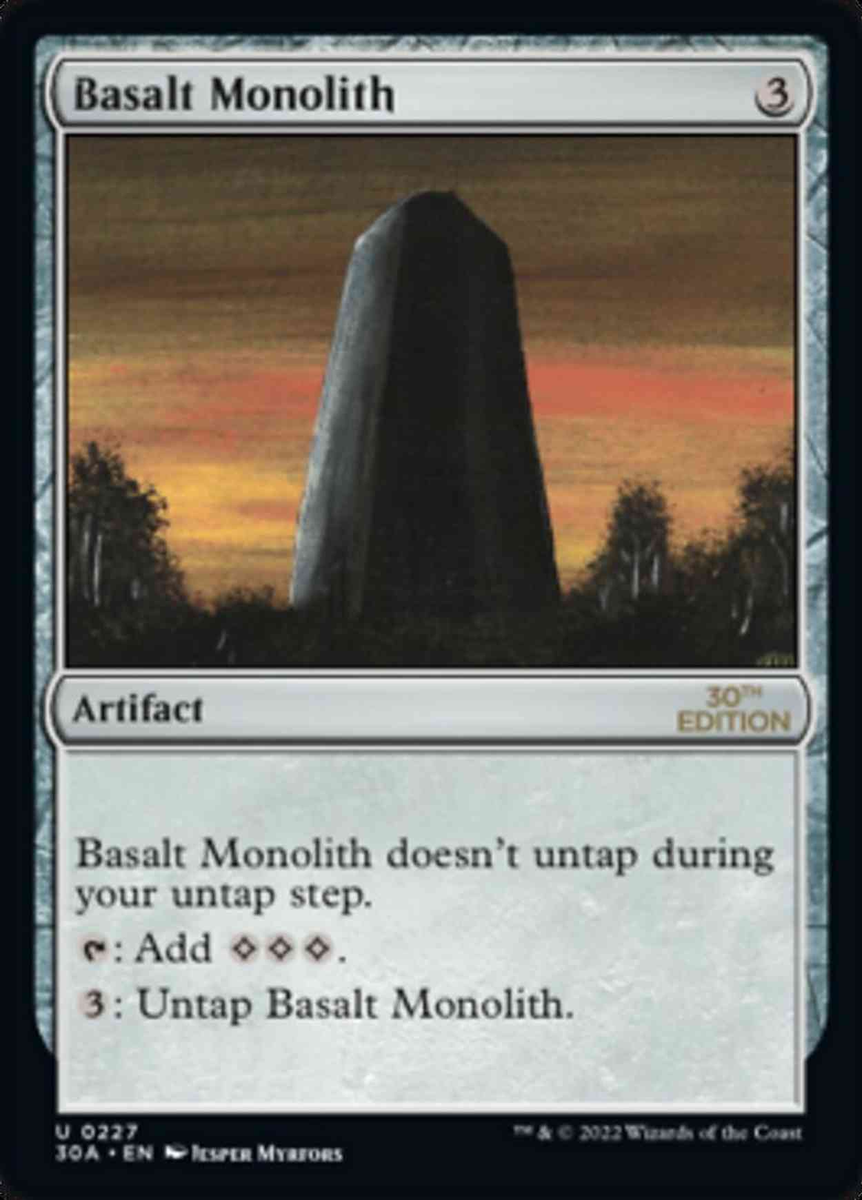 Basalt Monolith magic card front