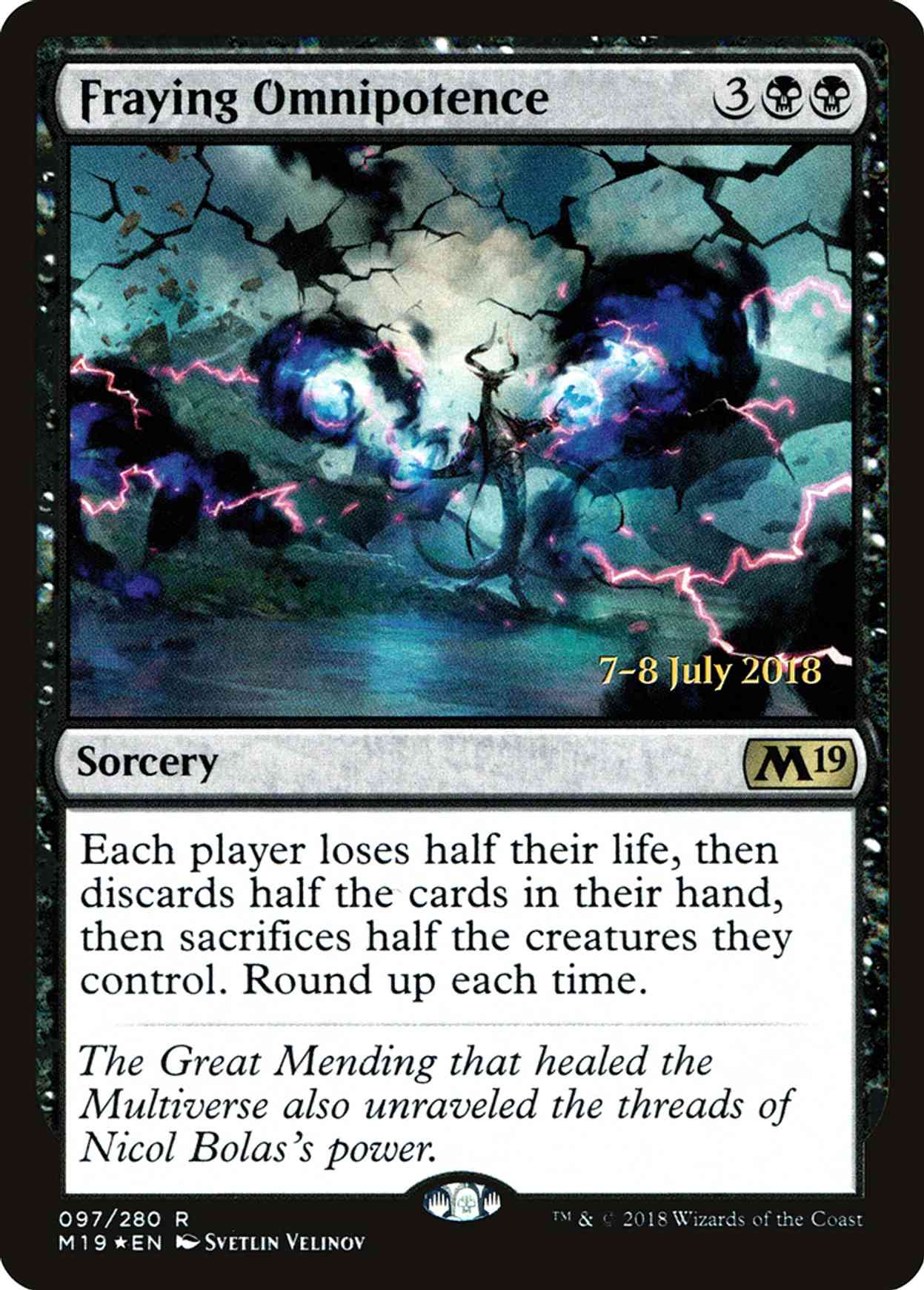 Fraying Omnipotence magic card front