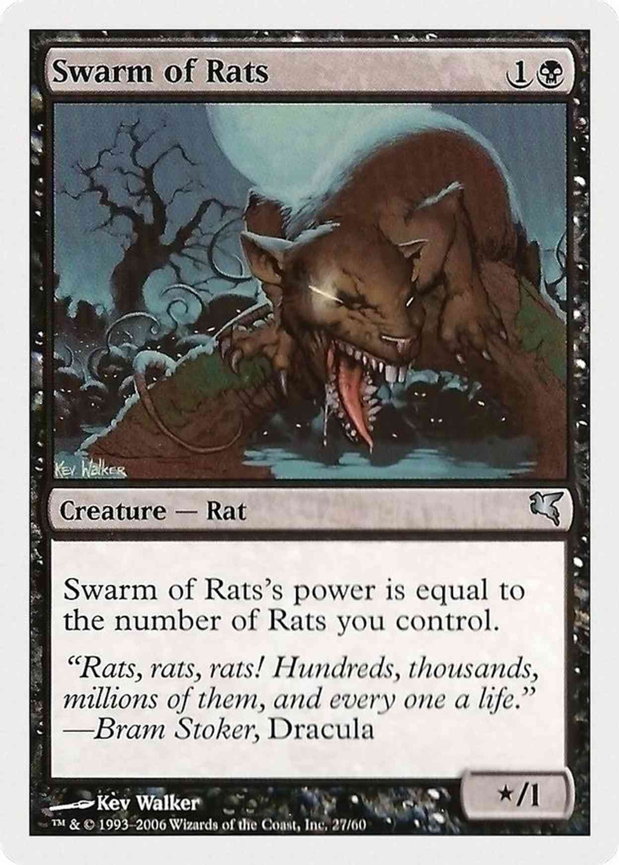 Swarm of Rats (27) magic card front