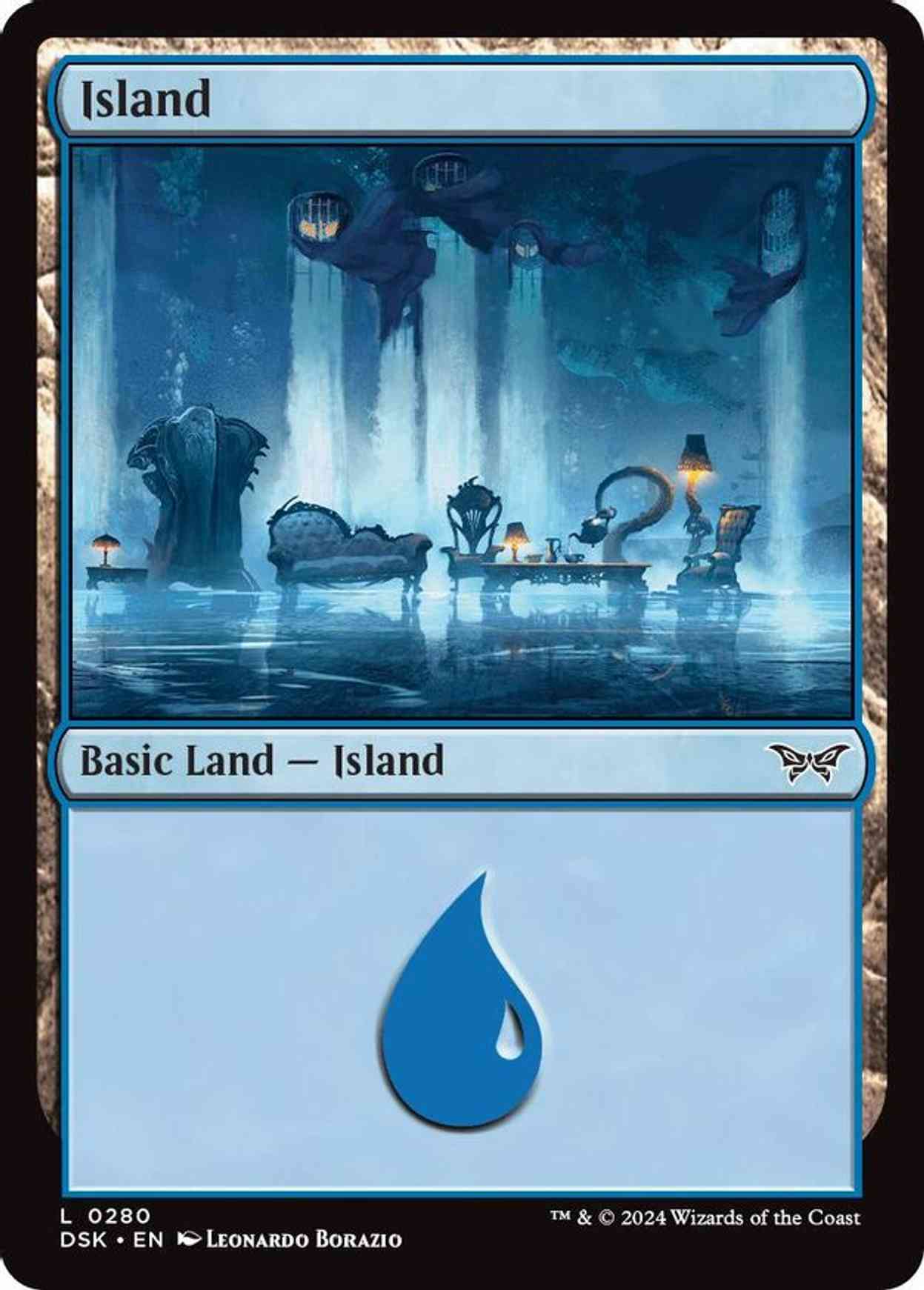 Island (0280) magic card front