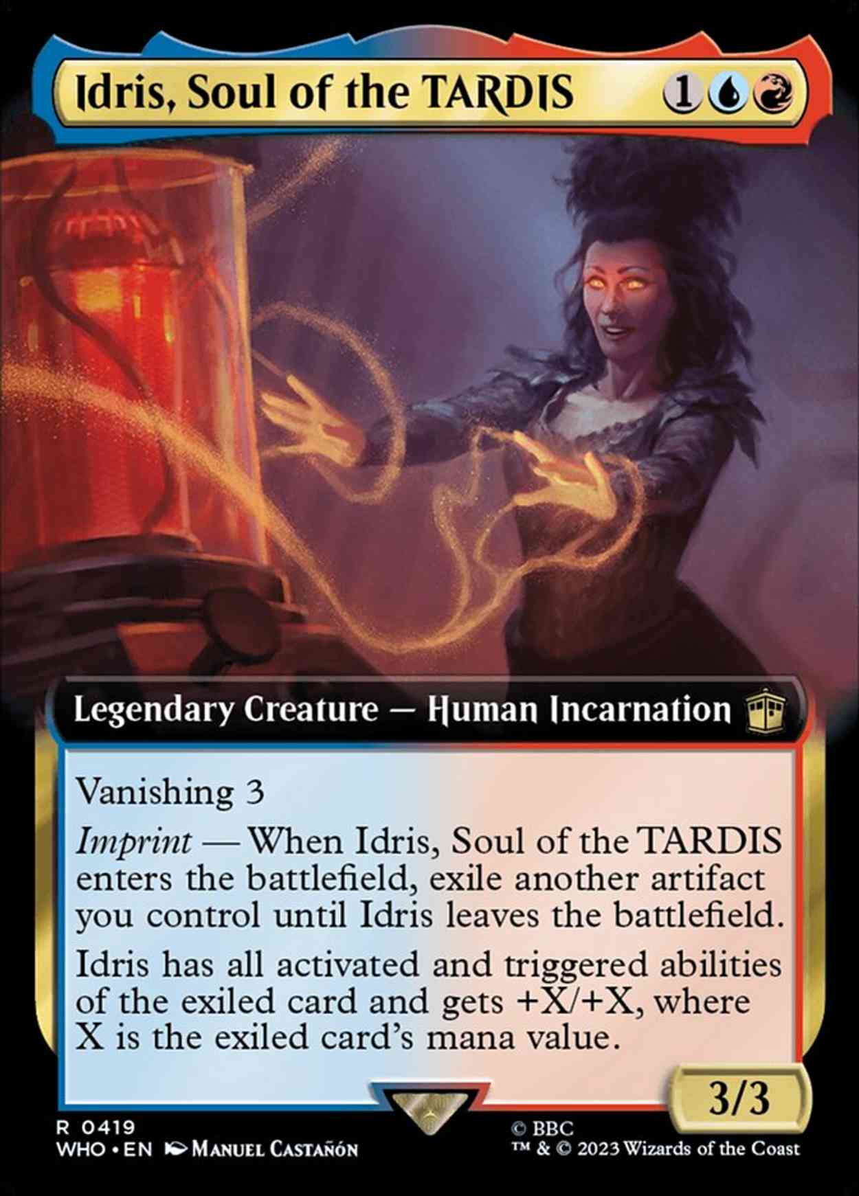 Idris, Soul of the TARDIS (Extended Art) magic card front