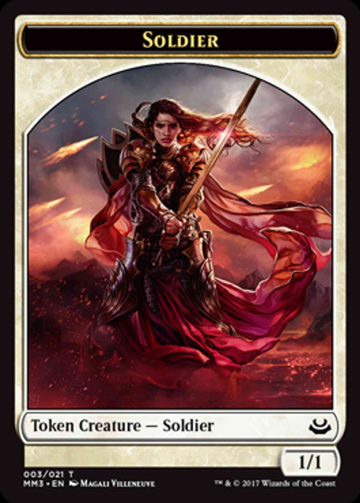 Soldier Token (White) magic card front