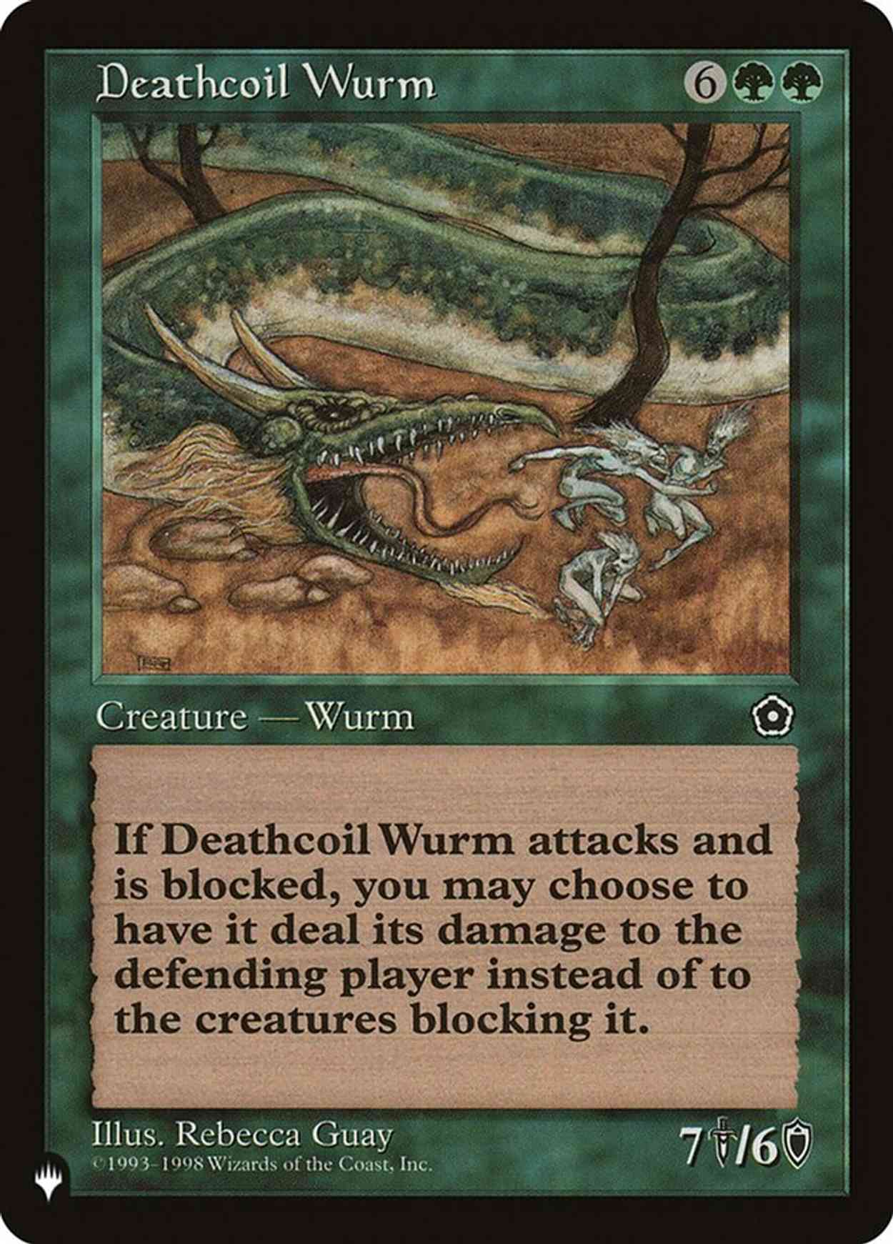 Deathcoil Wurm magic card front