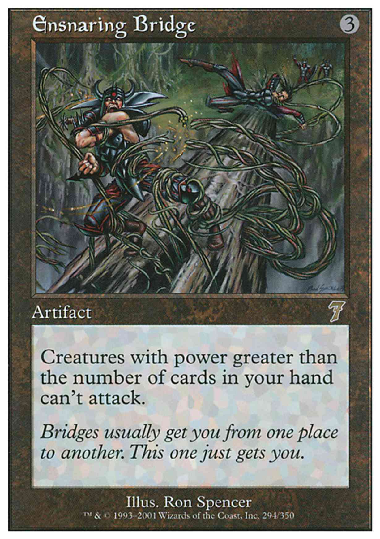 Ensnaring Bridge magic card front