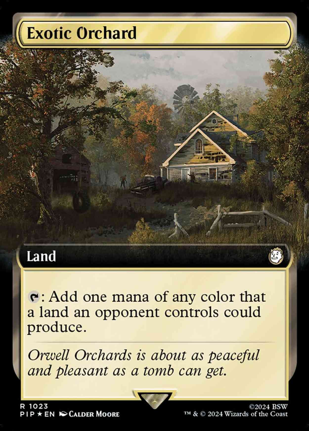 Exotic Orchard (Extended Art) (Surge Foil) magic card front