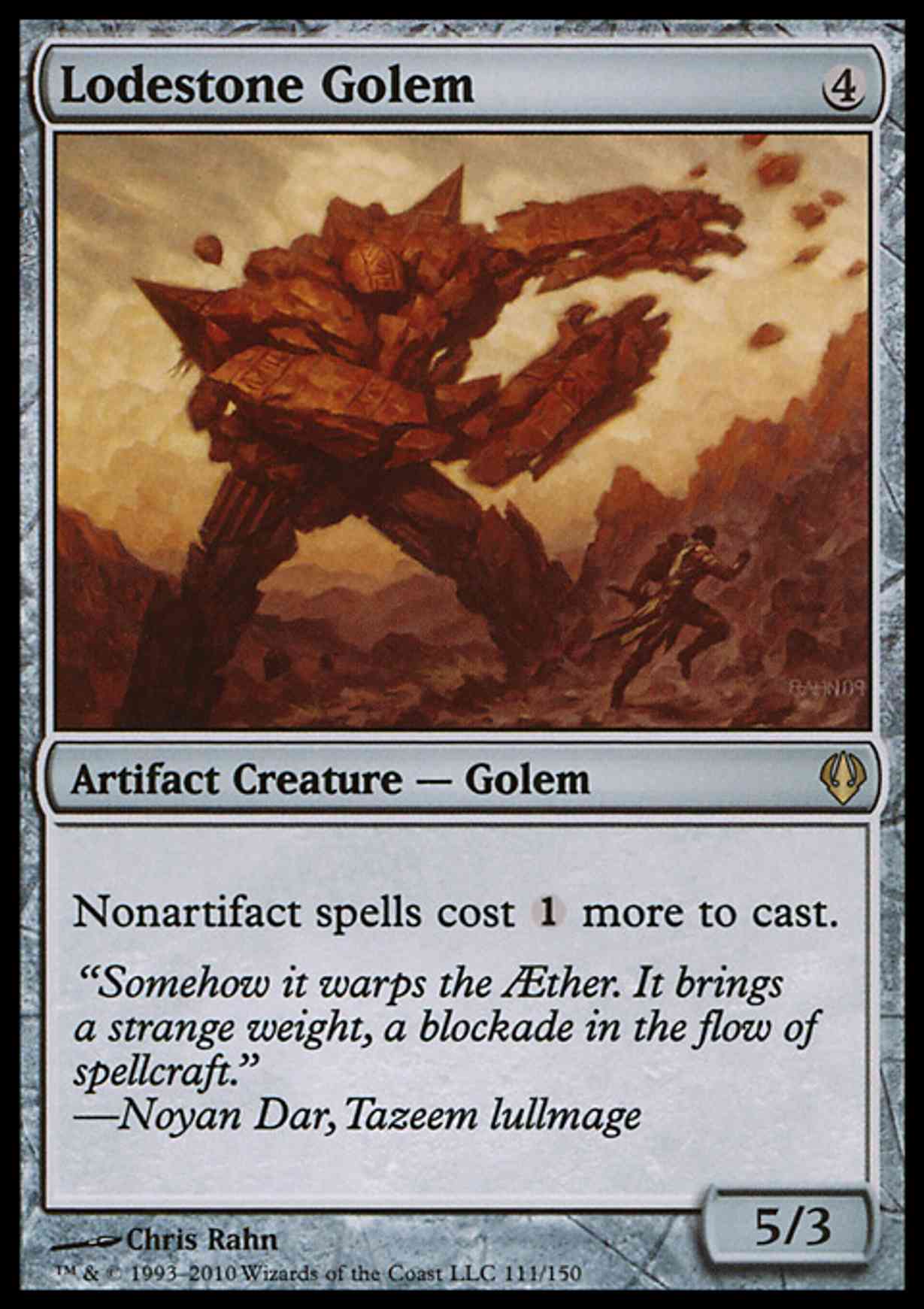 Lodestone Golem magic card front