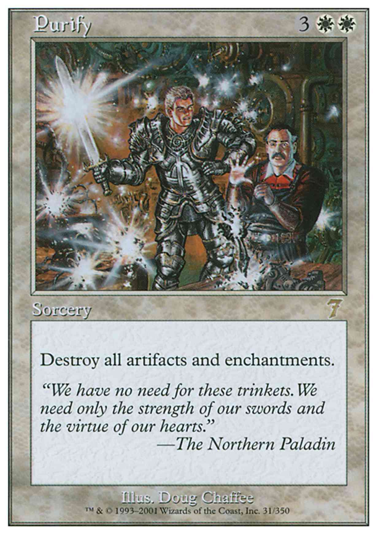 Purify magic card front