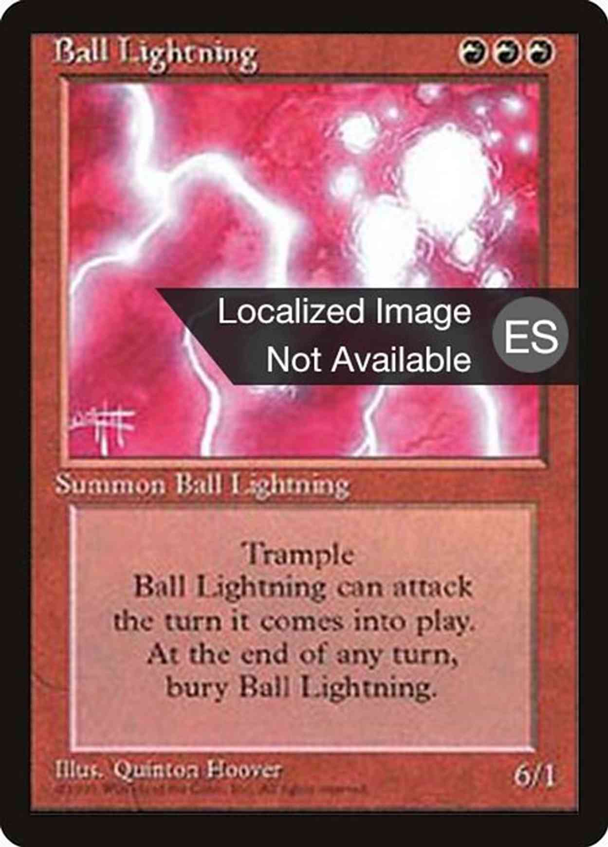 Ball Lightning magic card front