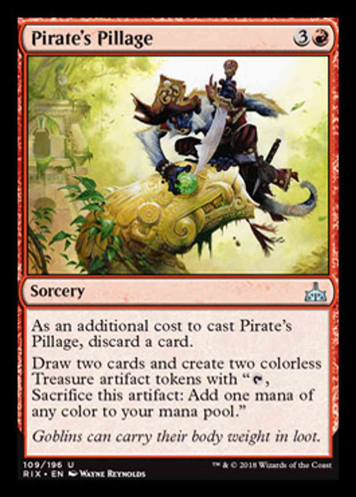 Pirate's Pillage magic card front