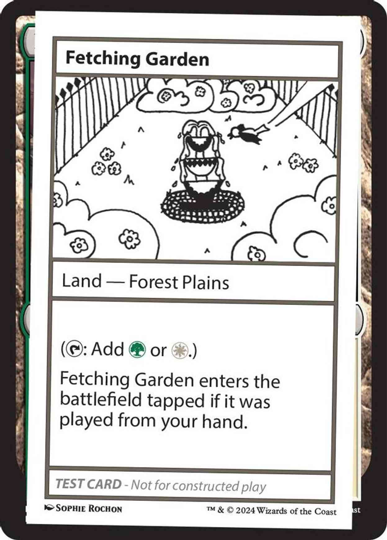 Fetching Garden magic card front