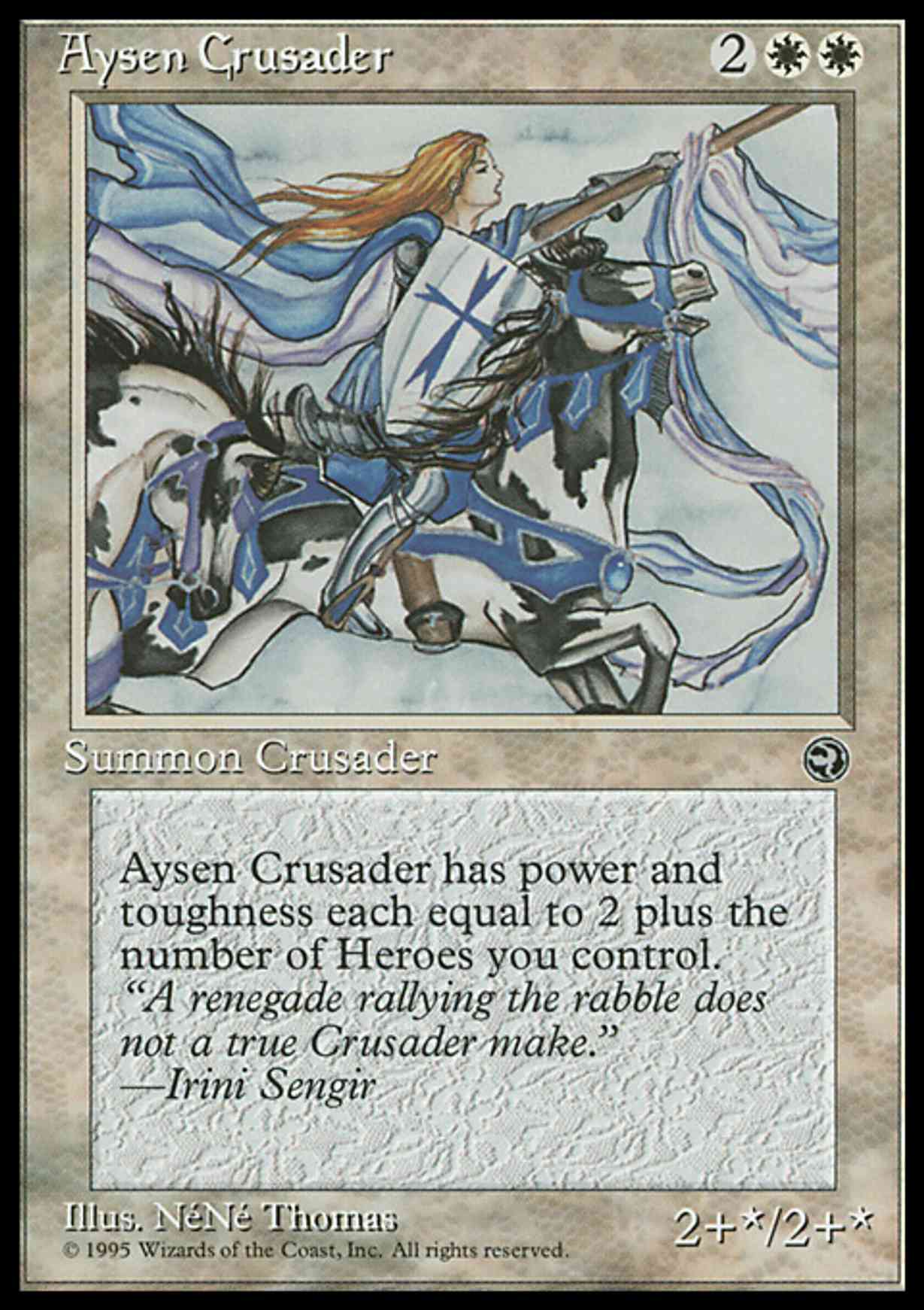 Aysen Crusader magic card front