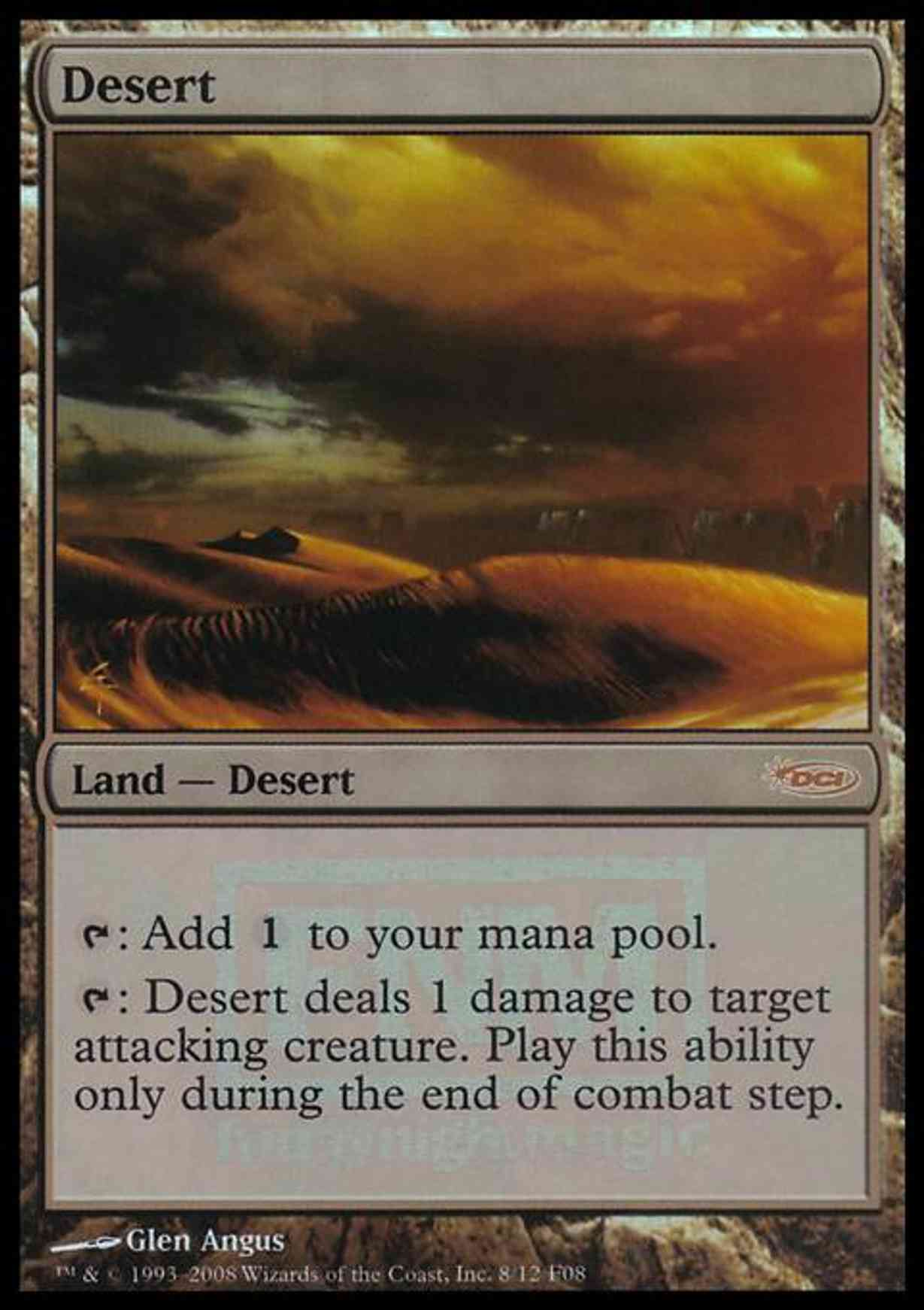 Desert magic card front