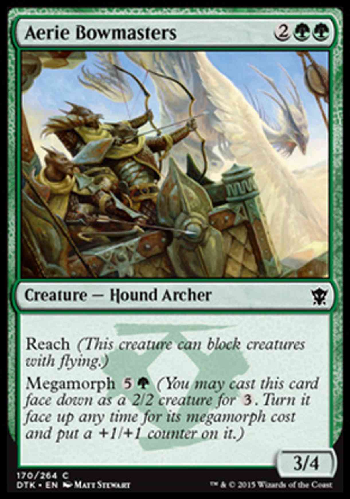 Aerie Bowmasters magic card front