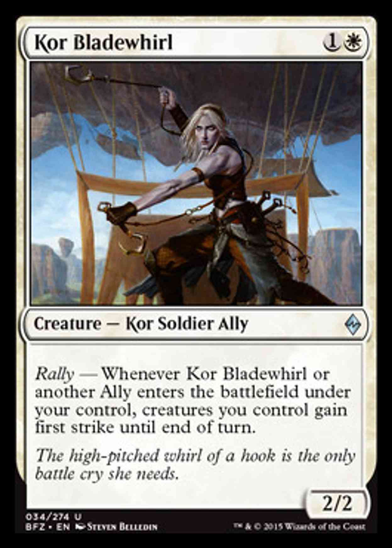 Kor Bladewhirl magic card front