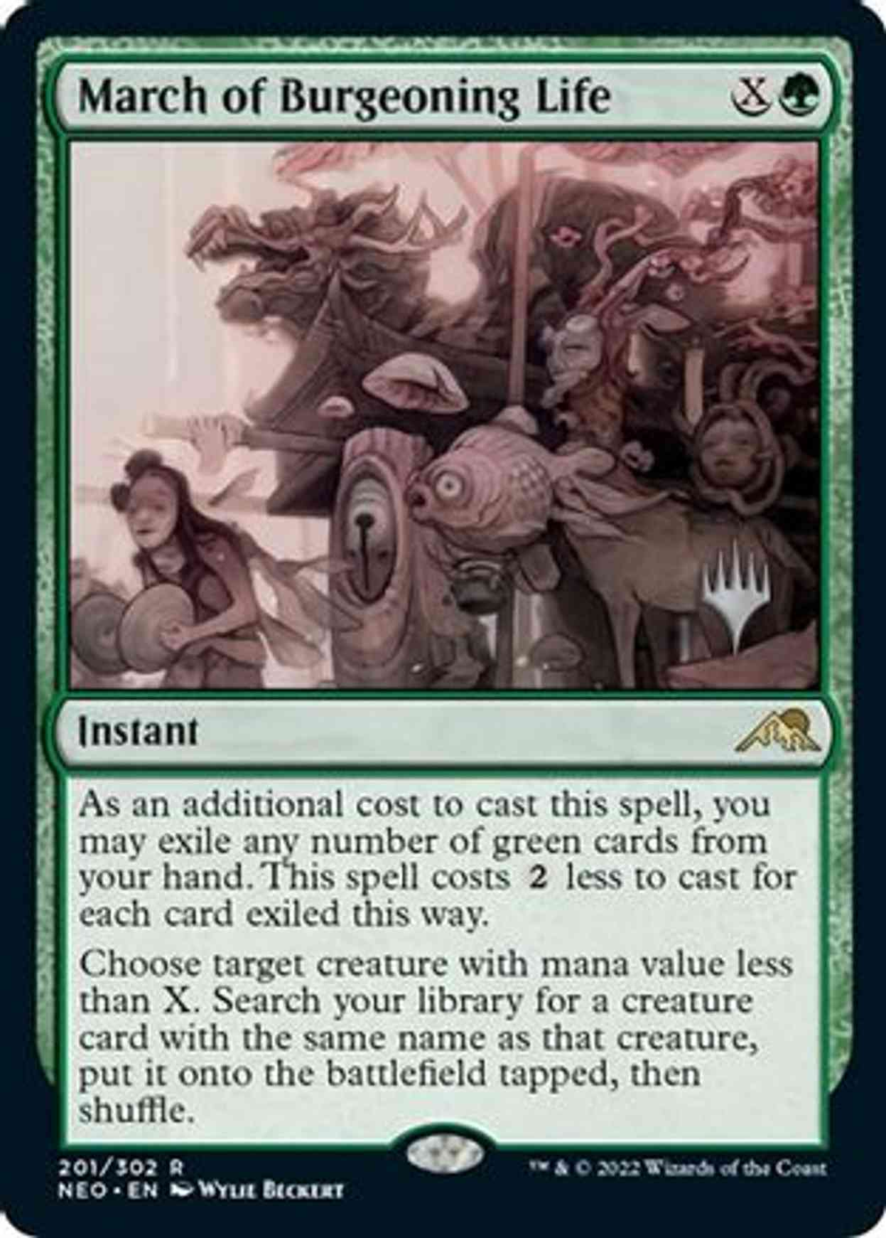 March of Burgeoning Life magic card front