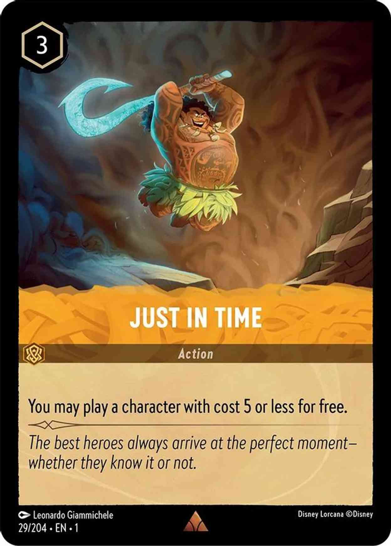 Just in Time magic card front