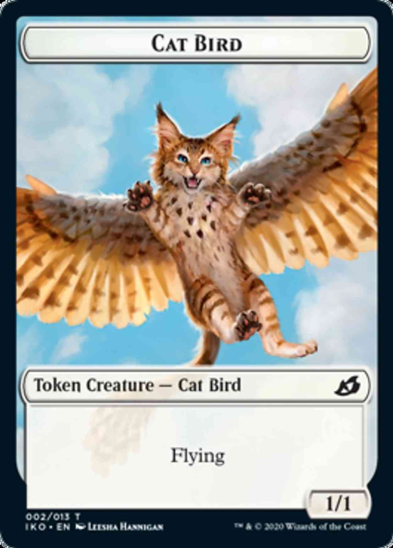 Cat Bird // Human Soldier (004) Double-sided Token magic card front