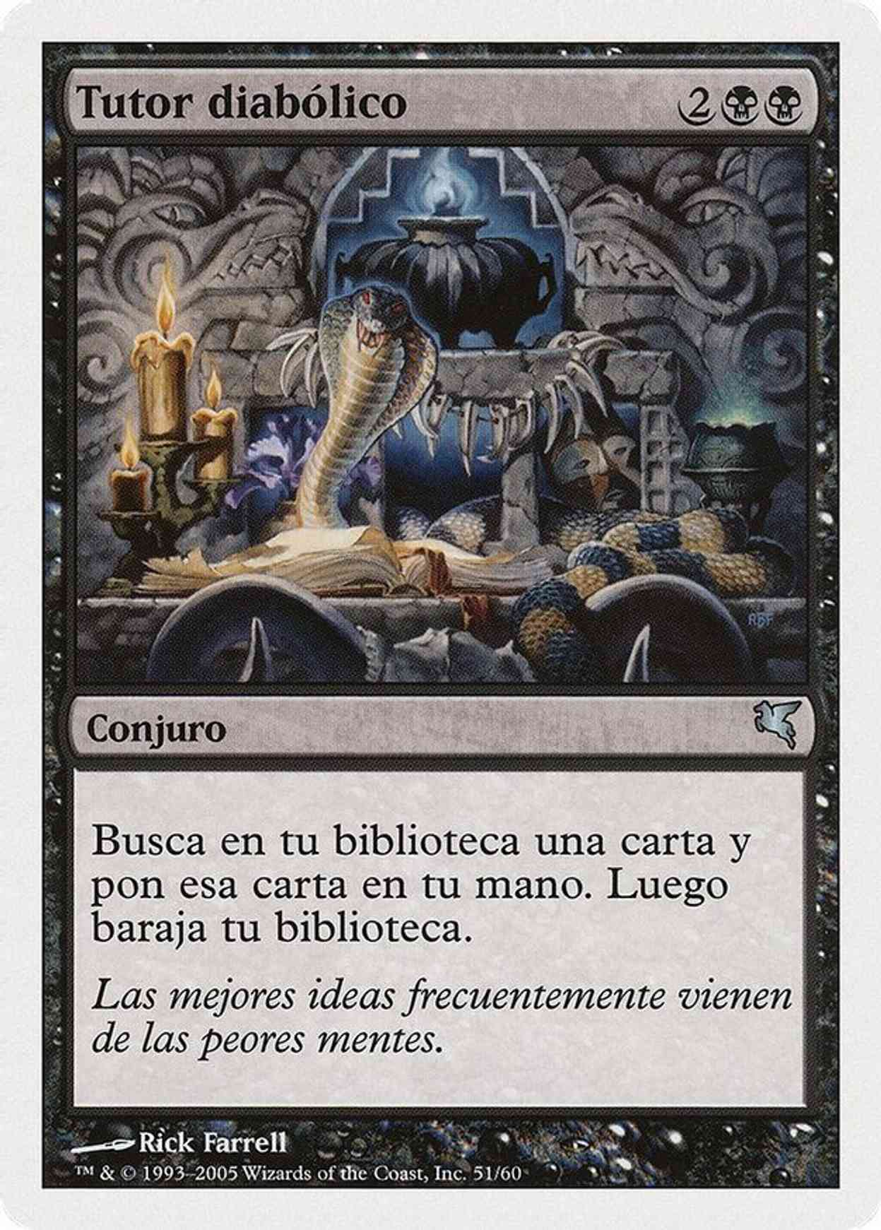 Diabolic Tutor (Spanish) - "Tutor diabolico" magic card front