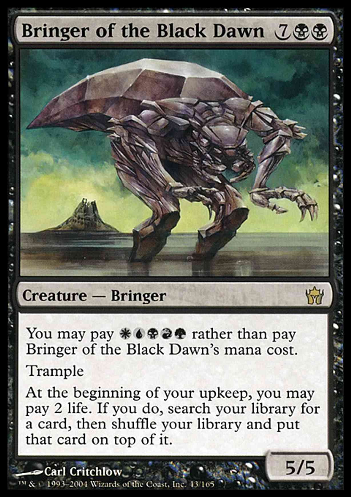 Bringer of the Black Dawn magic card front