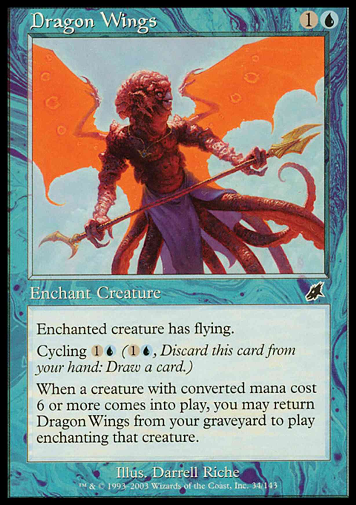 Dragon Wings magic card front