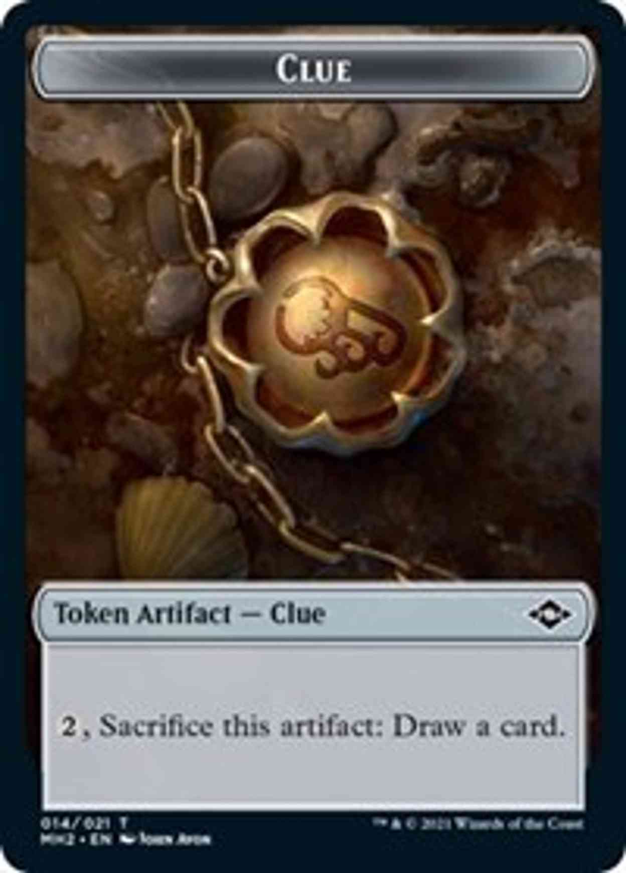 Clue (014) // Goblin Double-sided Token magic card front
