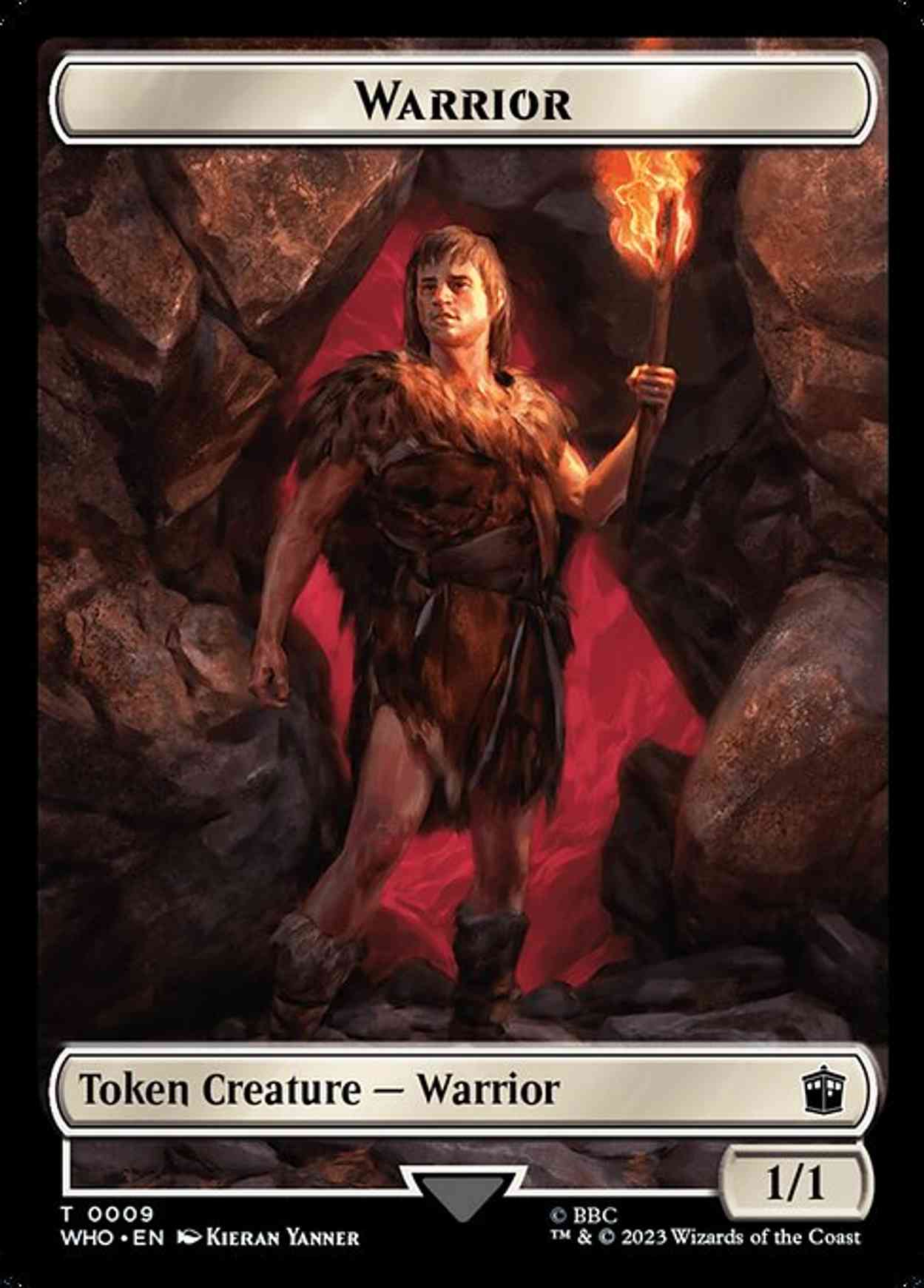 Warrior // Treasure (0028) Double-Sided Token magic card front