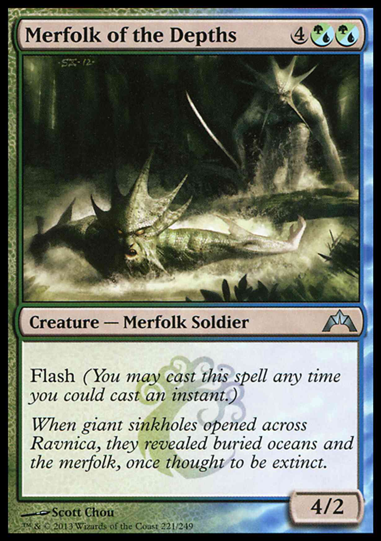 Merfolk of the Depths magic card front