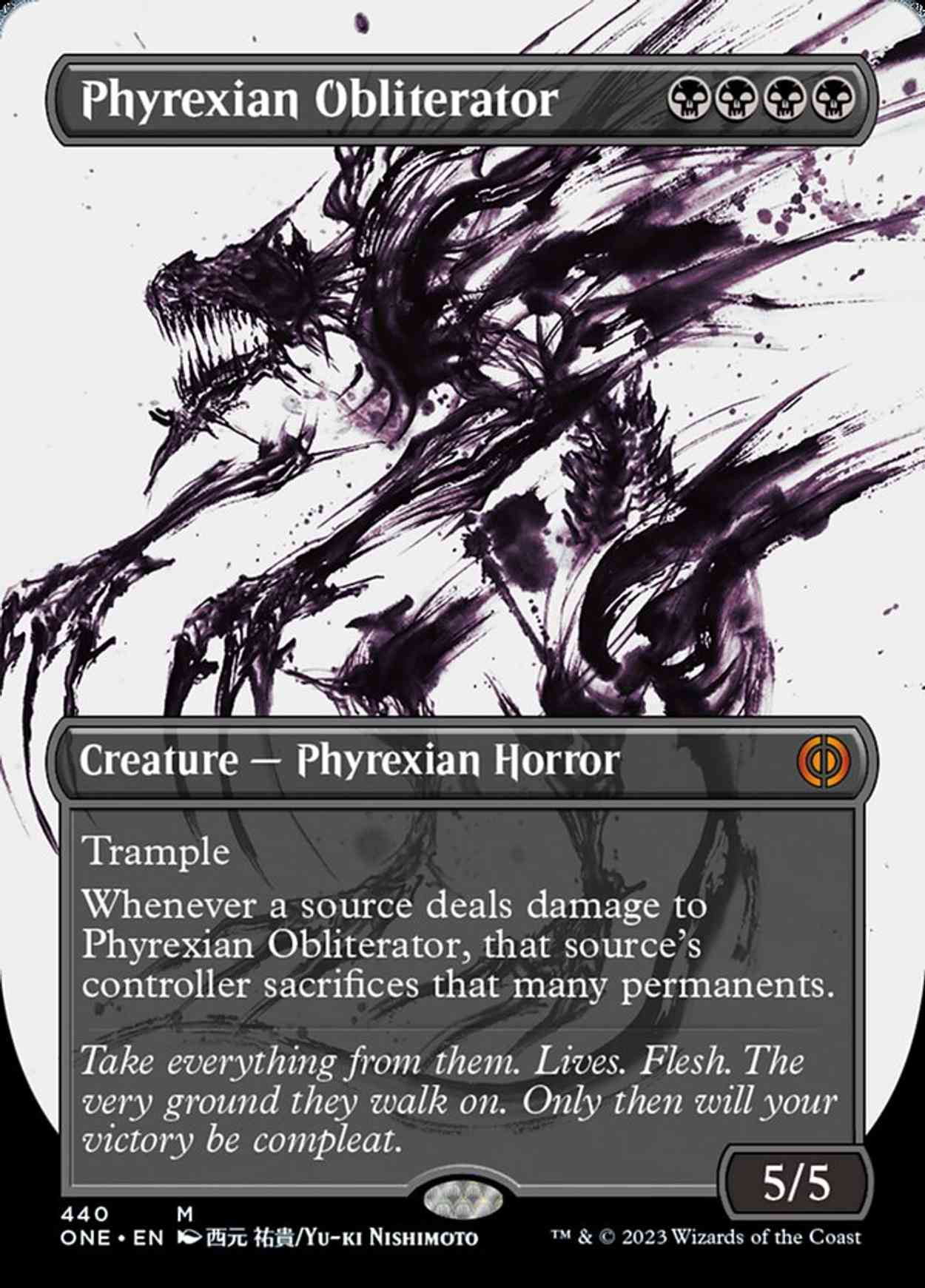 Phyrexian Obliterator (Showcase) (Step-and-Compleat Foil) magic card front