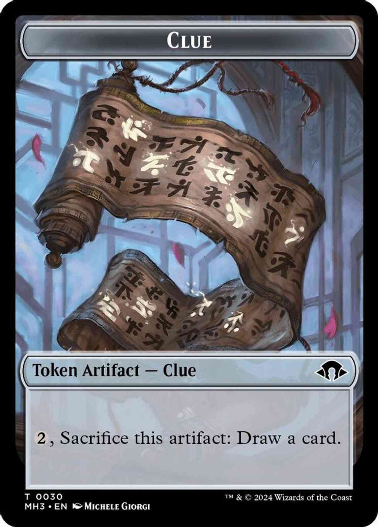 Clue Token magic card front