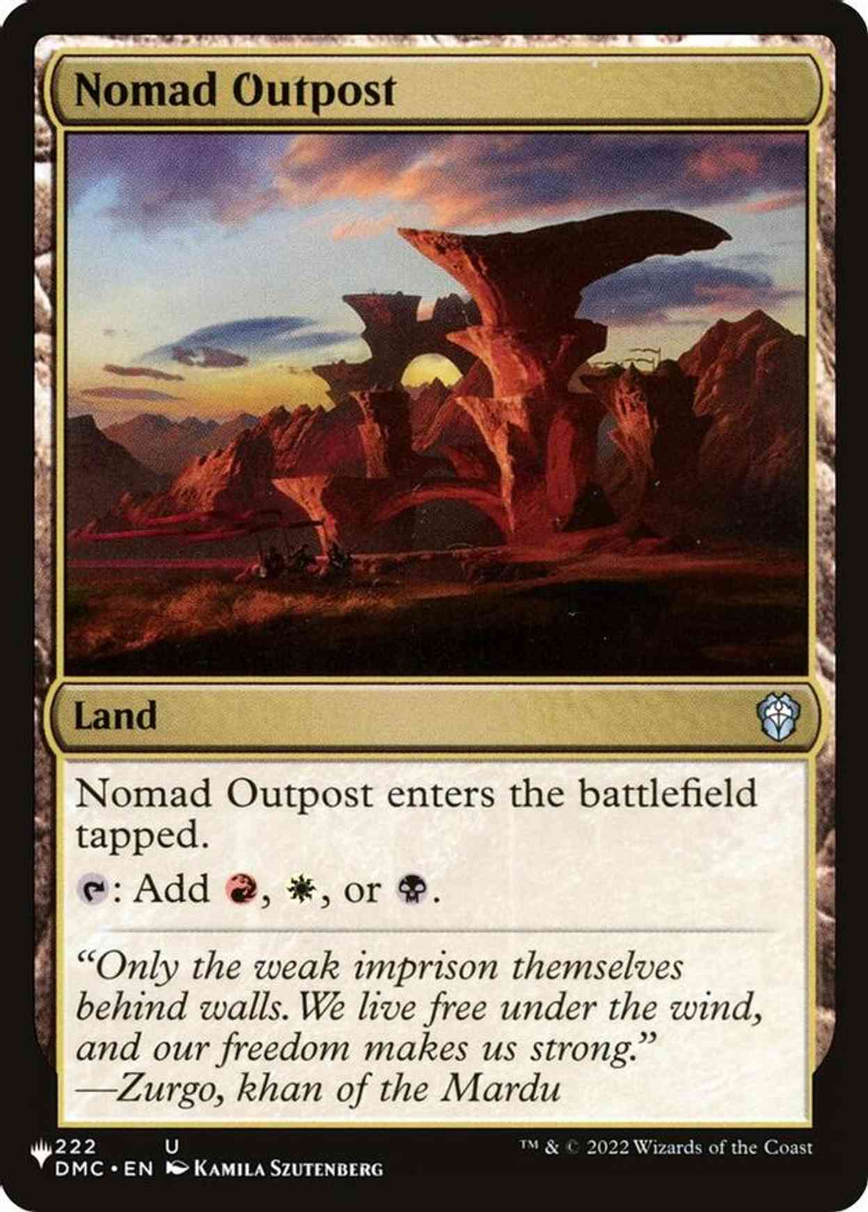 Nomad Outpost magic card front