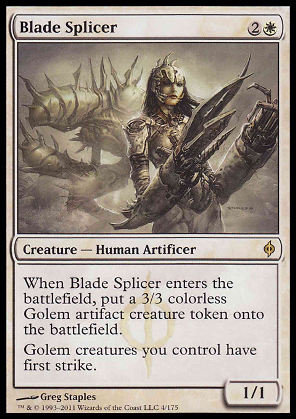 Blade Splicer magic card front