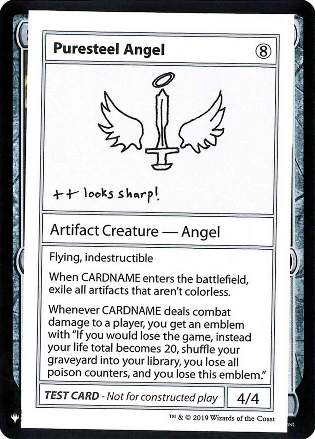 Puresteel Angel magic card front