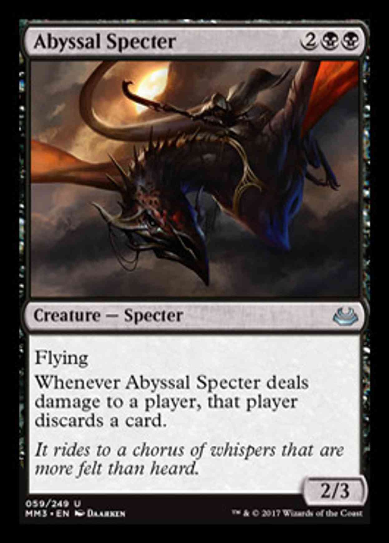 Abyssal Specter magic card front