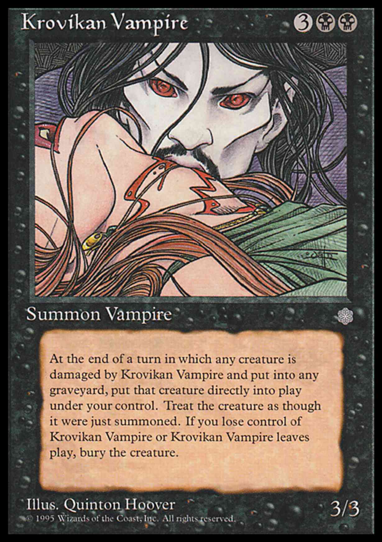 Krovikan Vampire magic card front