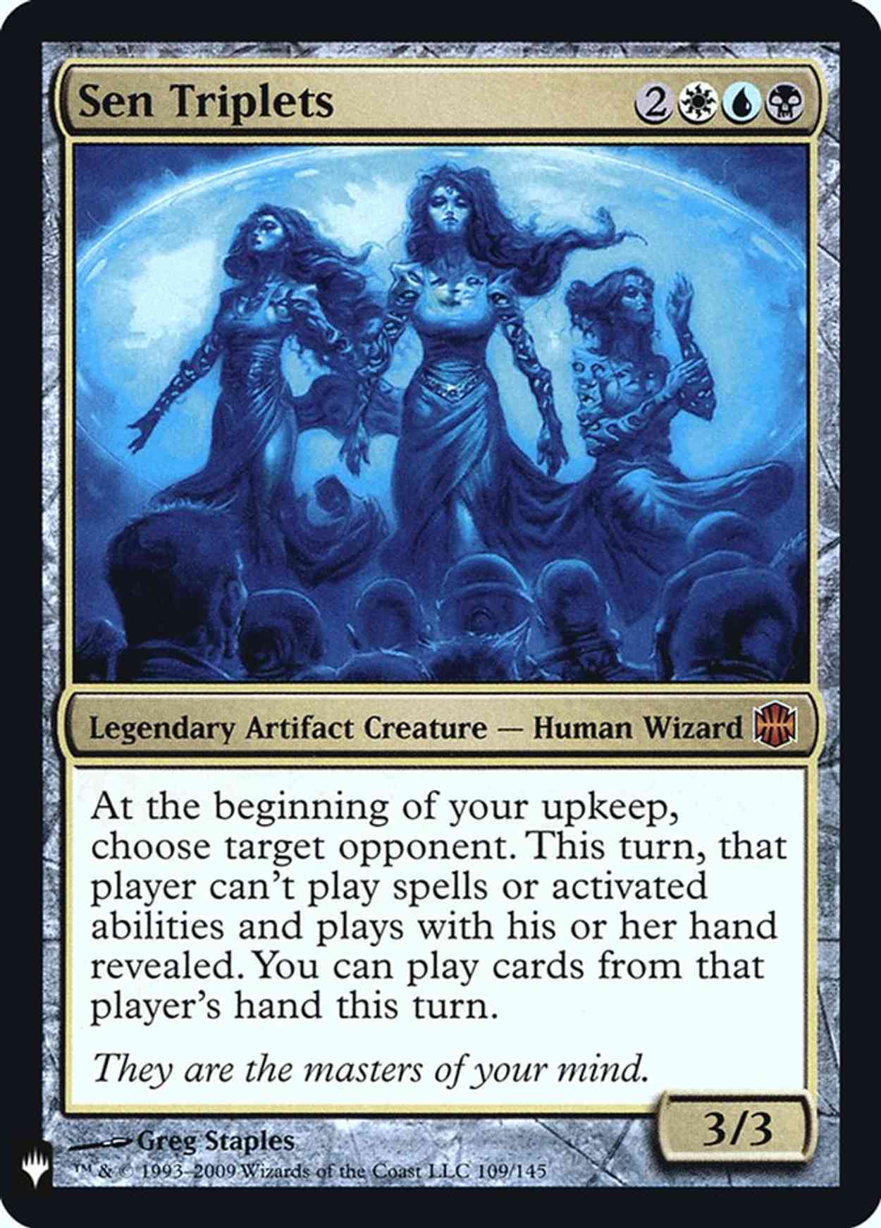 Sen Triplets magic card front
