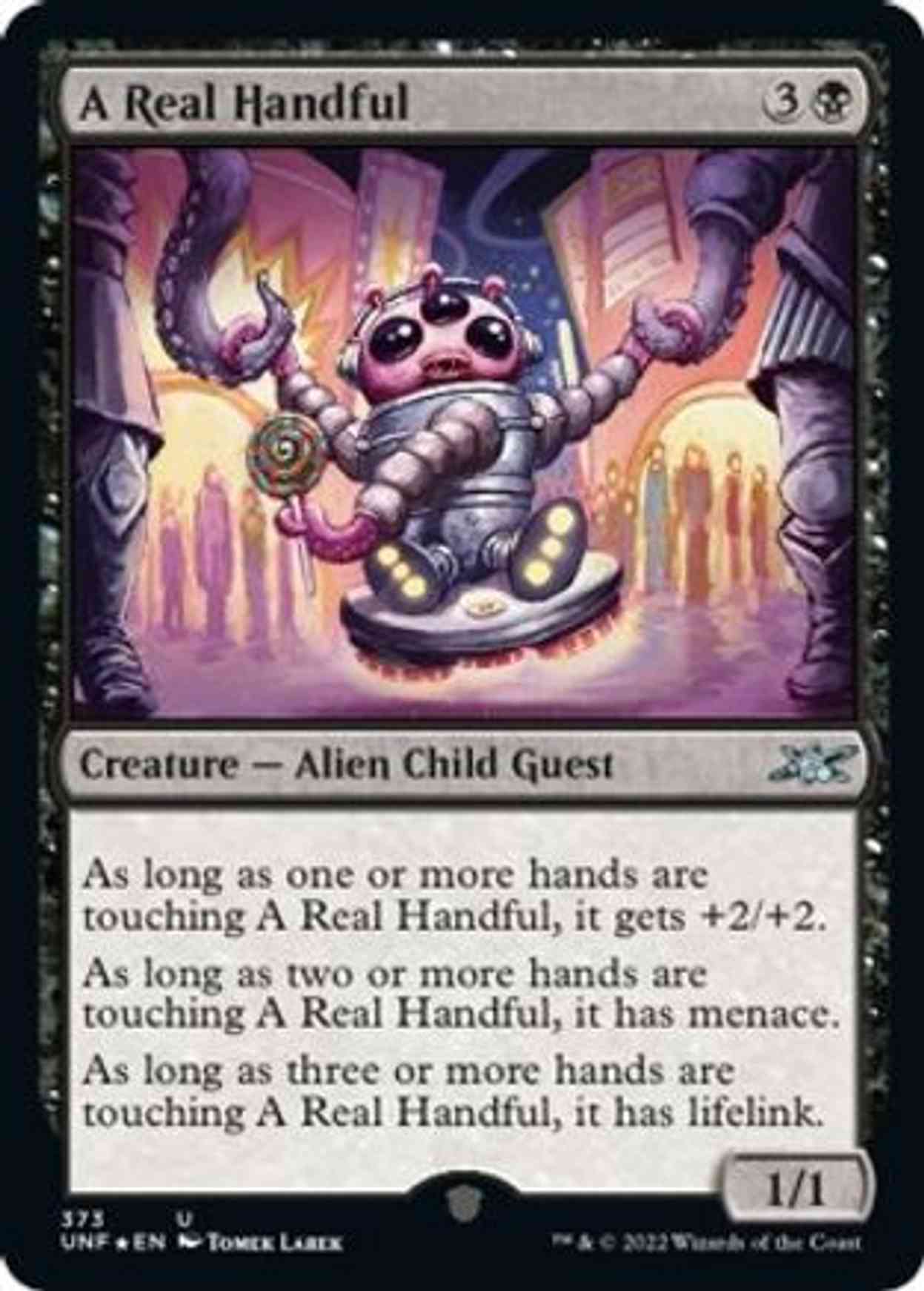 A Real Handful (Galaxy Foil) magic card front
