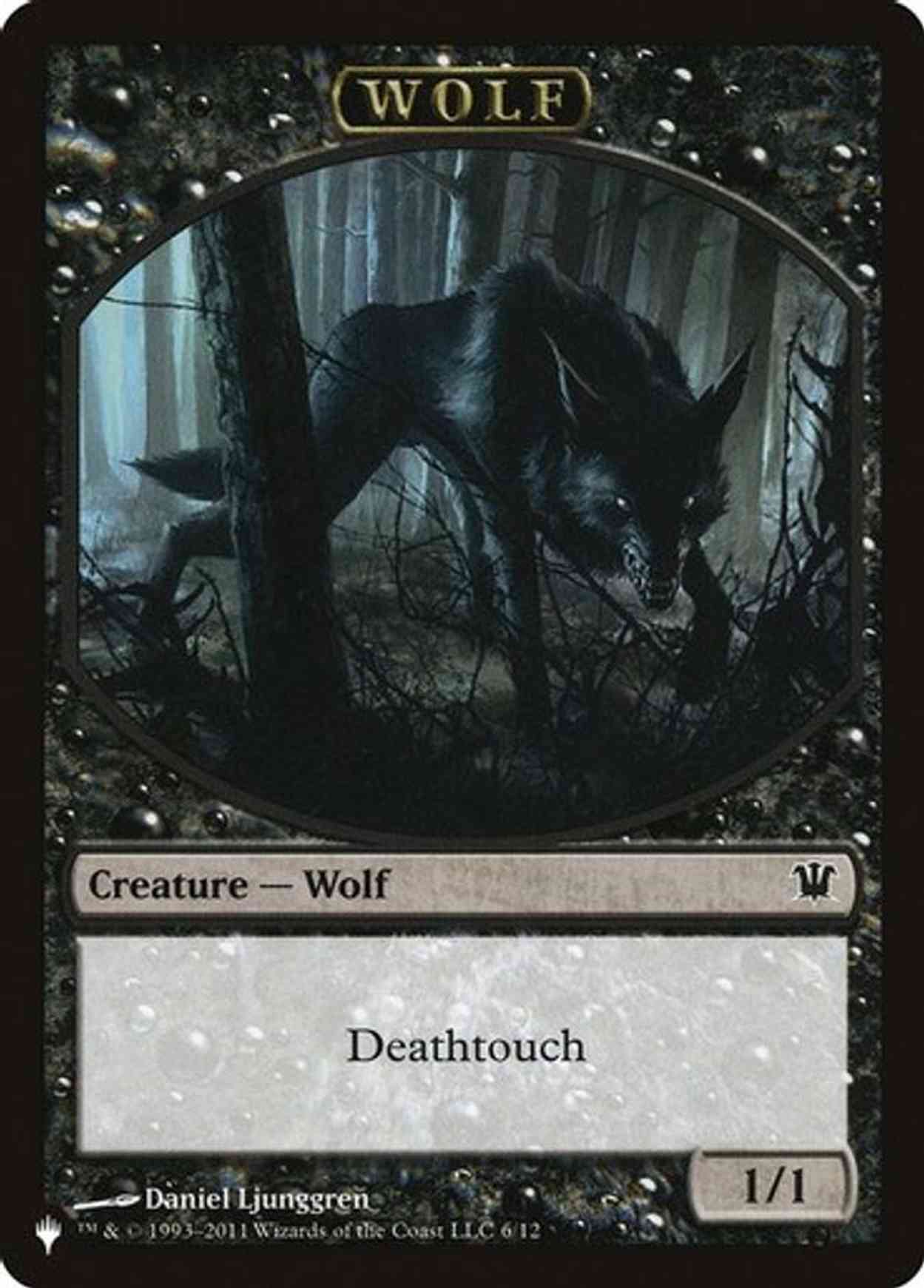 Wolf // Cat Double-Sided Token magic card front