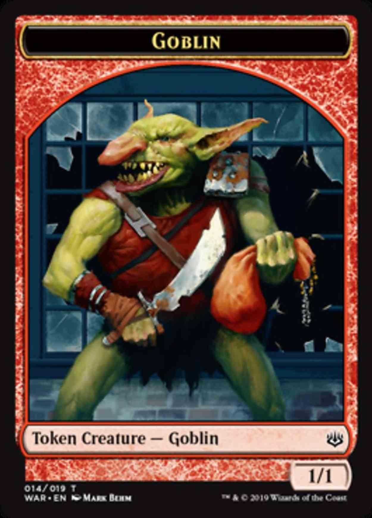 Goblin Token magic card front