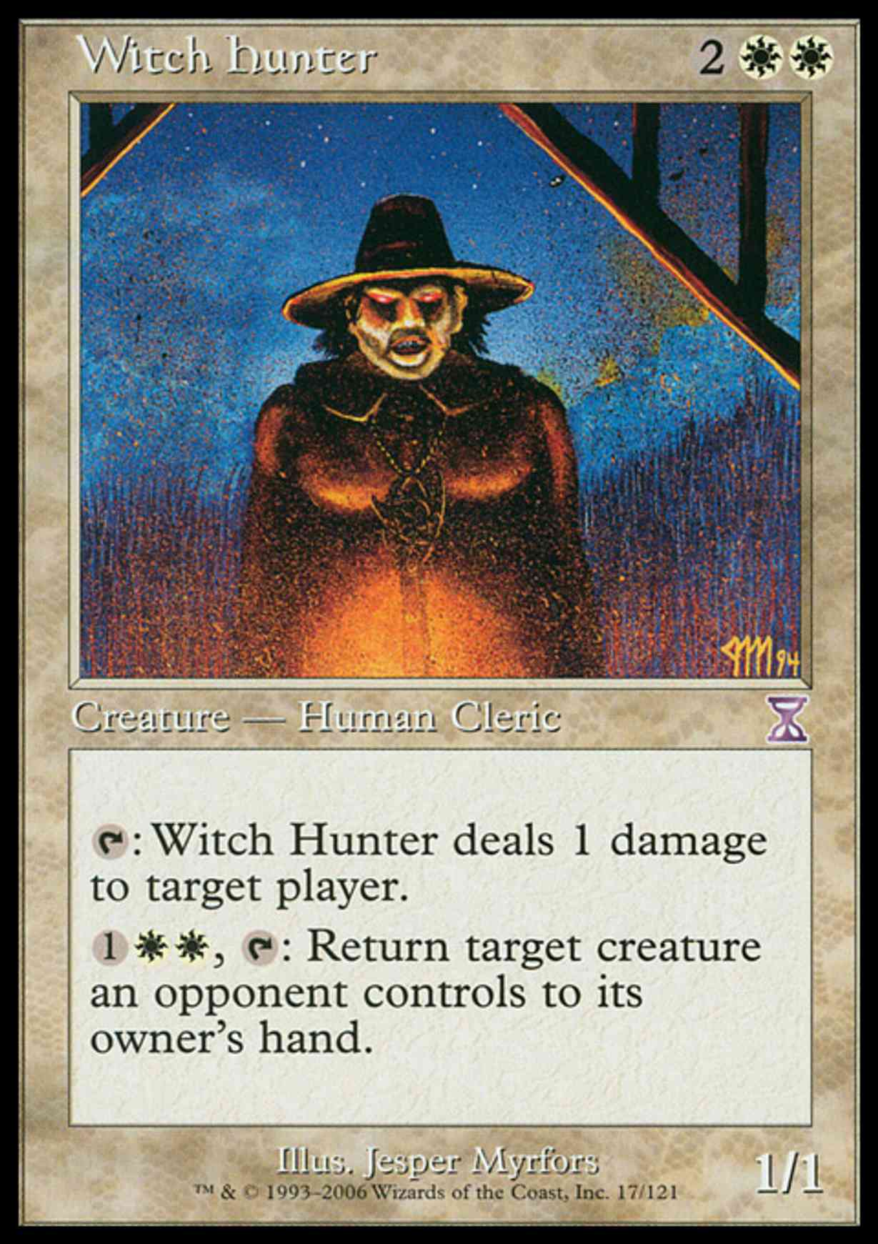Witch Hunter magic card front