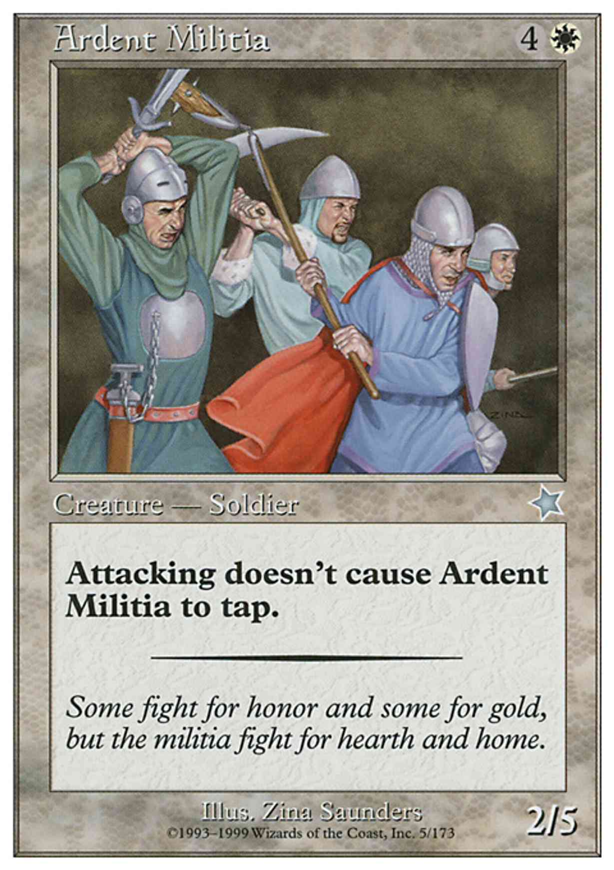 Ardent Militia magic card front