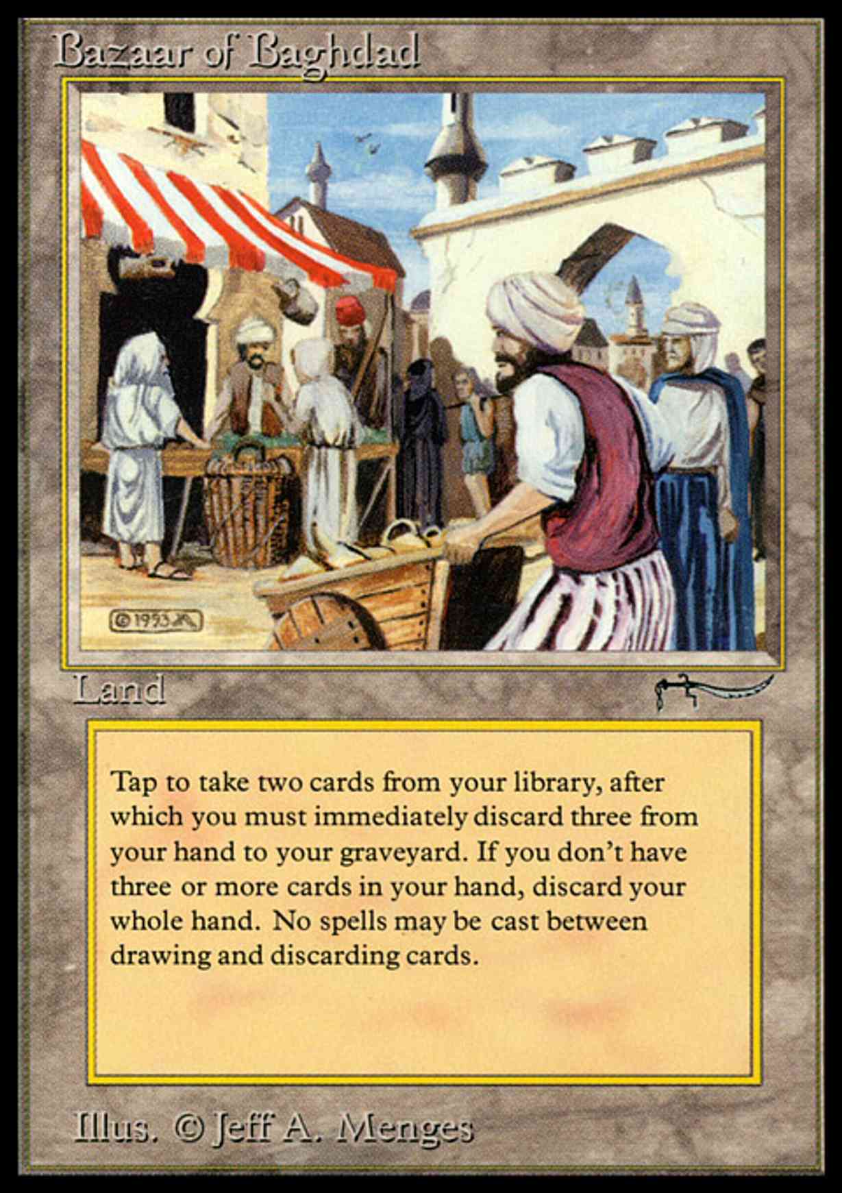 Bazaar of Baghdad magic card front