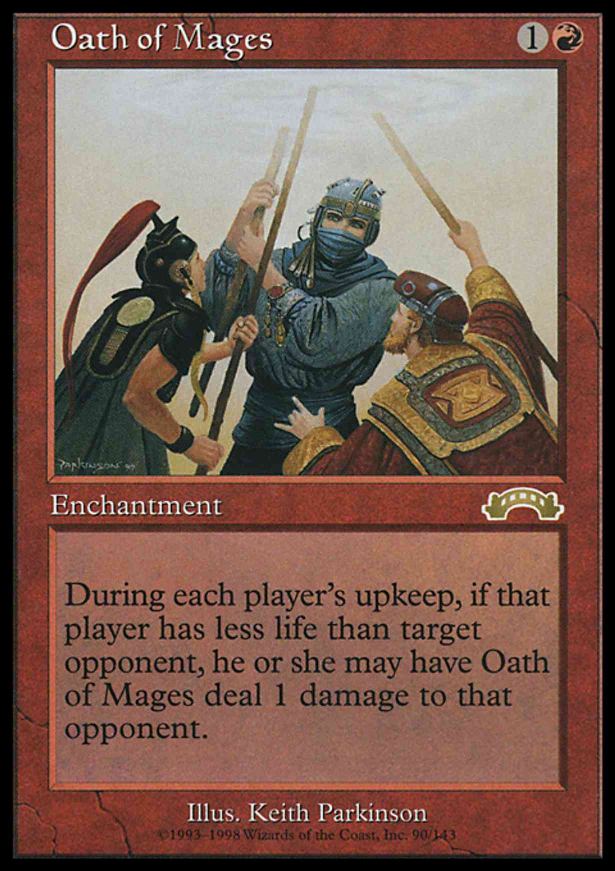 Oath of Mages magic card front
