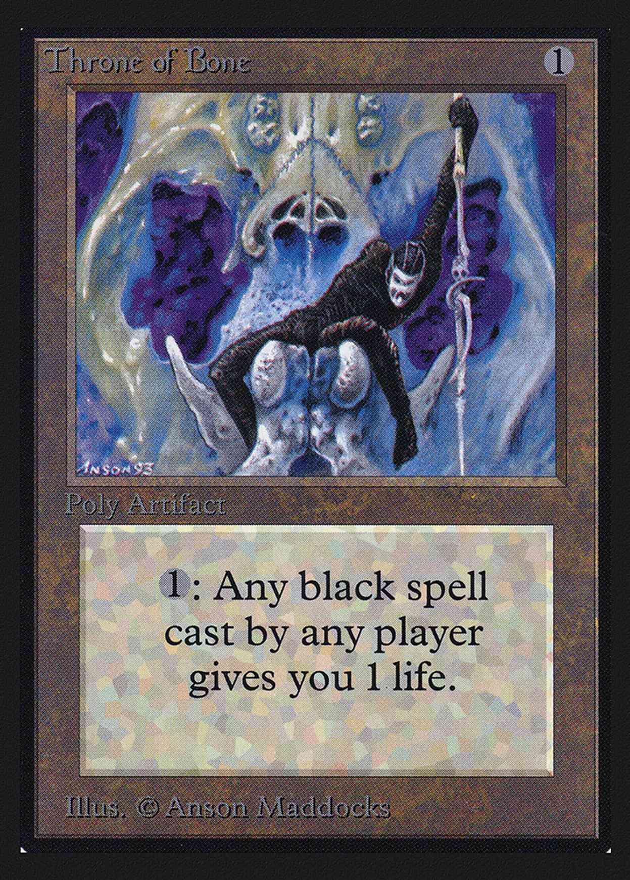Throne of Bone (IE) magic card front